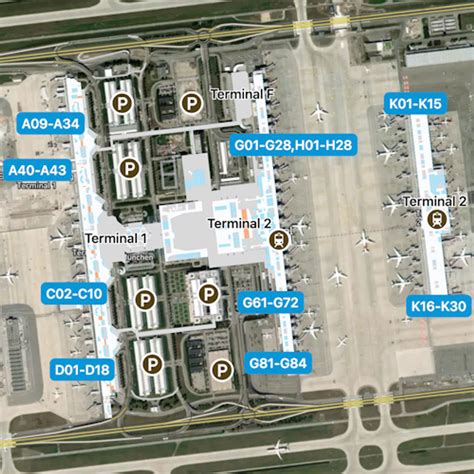 Munich Airport Map: Guide to MUC's Terminals .